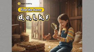 Find the Items (d, e, l, k, f)