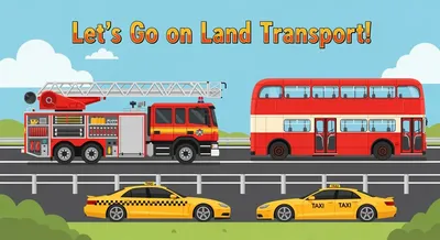 Let's Go on Land Transport! For Beginning Readers