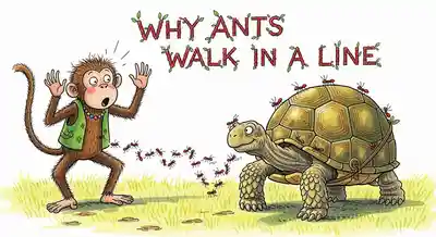 Why Ants Walk in a Line