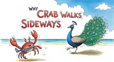 Why Crab Walks Sideways