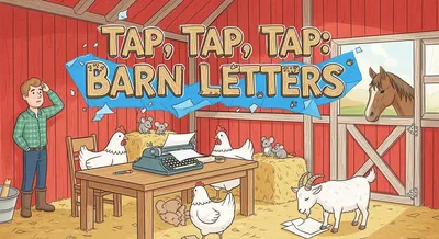 Tap, Tap, Tap: Barn Letters